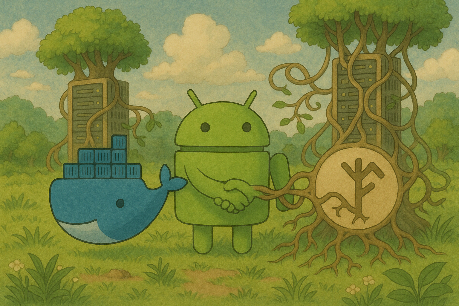 Using drozer in a docker container with an Android Emulator